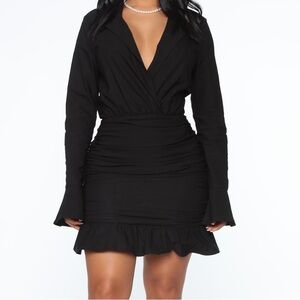 NWT Fashion Nova Black Mini Dress XS
